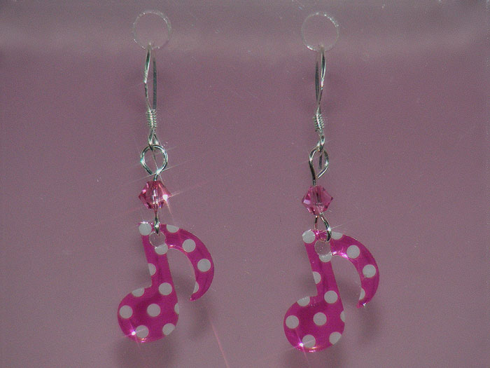 musical notes quaver. The pretty pink music note