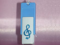 4GB IJT USB 2.0 flash drive - blue treble clef music gift