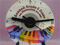 Music theme gifts piano personalised CD clock