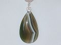 Mistic green Agate music themed necklace