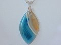 Musician jewellery blue Agate necklace