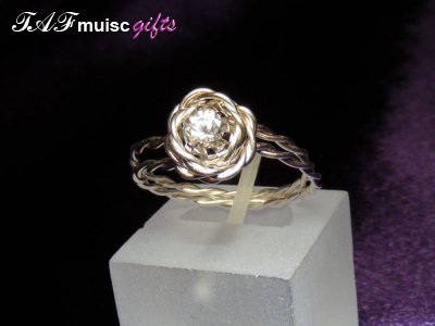 Non music themed Glenda Swarvoski crystal ring